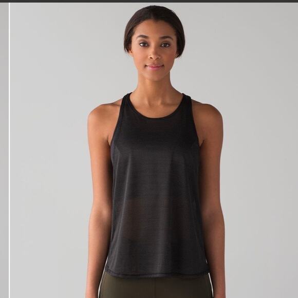Lululemon Pushing Limits Tank -‎ Black - 8 - Picture 1 of 6
